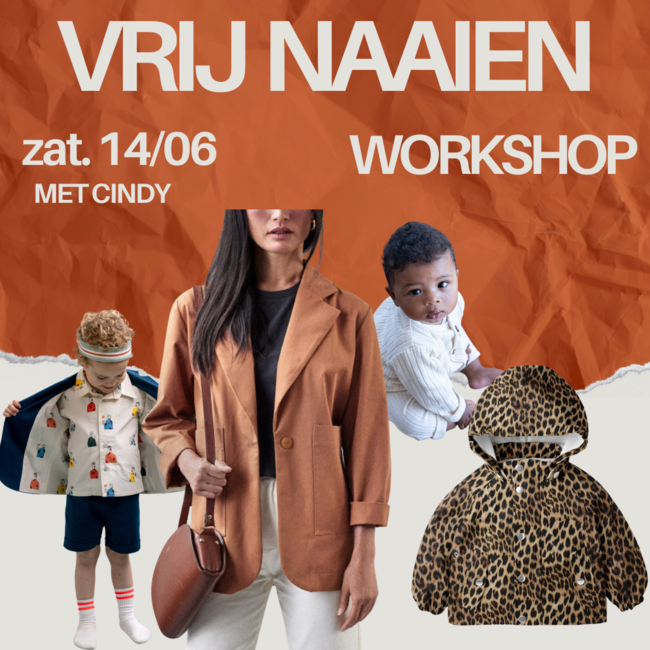 Workshop vrij naaien zat. 14/06