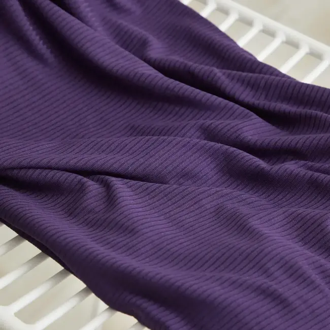 MeterMeter Derby Tencel Ribbed Jersey - purple night