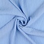 De Stoffenkamer Seersucker Viscose - uni adriatic blue