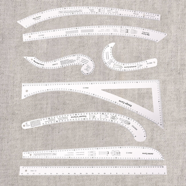 Set kleermakerslatten (8-delig)