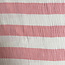 De Stoffenkamer Double Gauze Tetra maxi stripes - coral