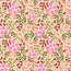 Gelamineerde katoen - flowerfield pink