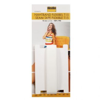 Naadband flexibel wit 5m
