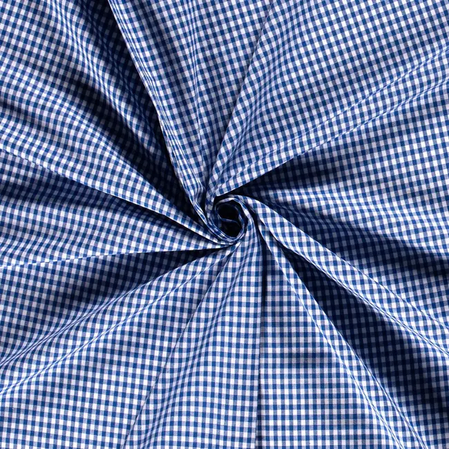 De Stoffenkamer Cotton Poplin mini vichy royal
