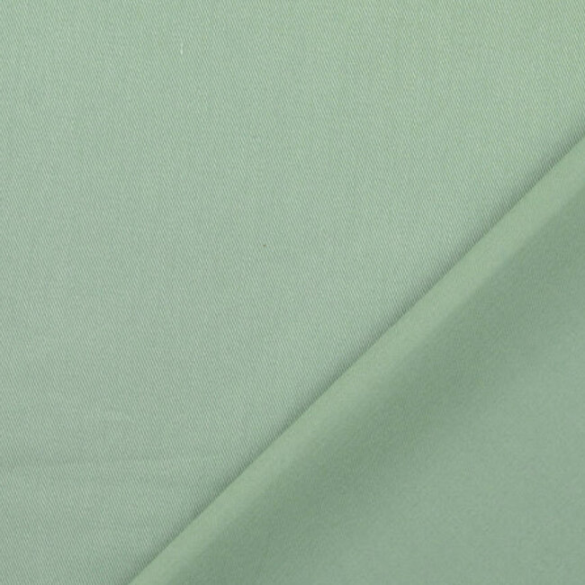 De Stoffenkamer Canvas Gabardine old mint