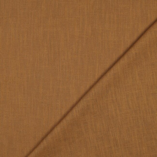 De Stoffenkamer Washed Linen uni - camel