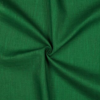 De Stoffenkamer Washed Linen uni - grass