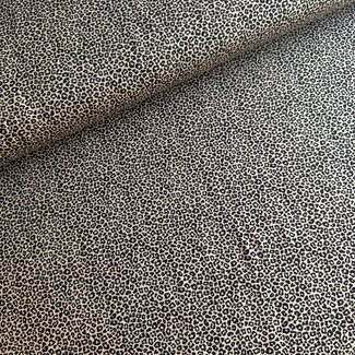 Tricot oeko-tex - mini leopard beige