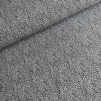 Tricot oeko-tex - mini leopard white