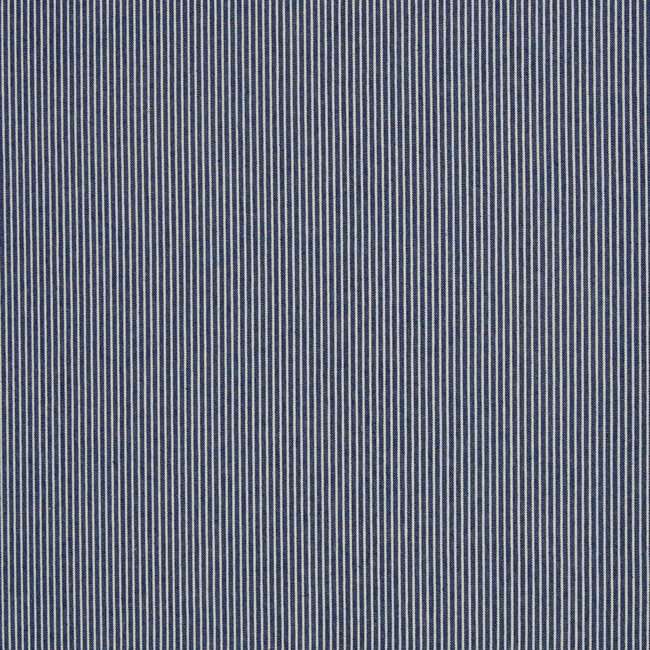 De Stoffenkamer Cotton Denim mini Stripes - dark blue