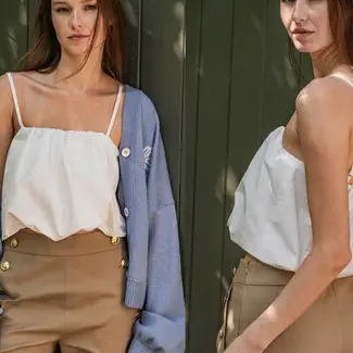 Fibre Mood Cotton Poplin Stonewashed - wit