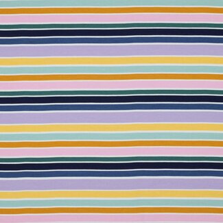 Tricot oeko-tex - summer stripes bright multi