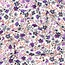 Ribbed tricot - purple flowerfield
