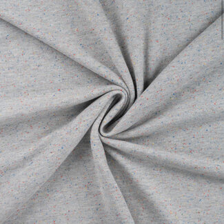 French Terry Sweater - grey spikkels multi
