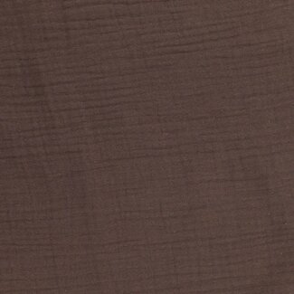 De Stoffenkamer Double Gauze Tetra chocolate