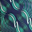 De Stoffenkamer Ankara African Waxed Cotton - swirl green