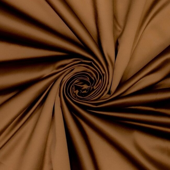 Pure Cotton - Satijn - caramel