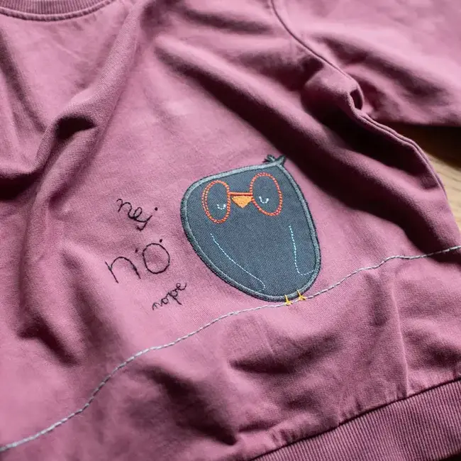 Halfbird Knie patch strijkapplicatie uil