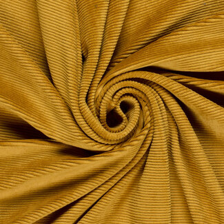 Ribbed Nicky Velours oker
