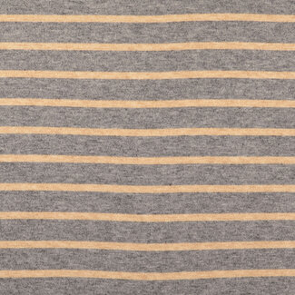 Soft viscose Knit - stripes grey