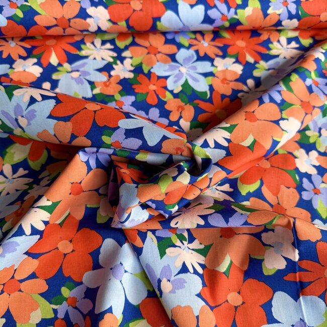 Cotton Soft Poplin Bright Flowerfield