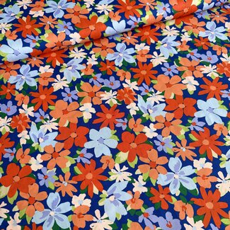 Cotton Soft Poplin Bright Flowerfield