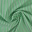 Cotton Poplin Basic Stripes - green