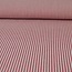 Cotton Poplin Basic Stripes - red