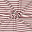 French Terry horizontal stripes - pink