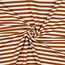 French Terry horizontal stripes - caramel
