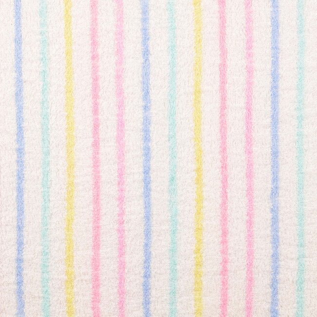De Stoffenkamer Badstof stripes - pastel