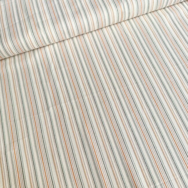 Cotton Etamine Weave - lines