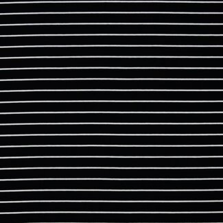 Tricot oeko-tex - horizontal stripes black