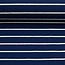 Tricot oeko-tex - horizontal stripes navy