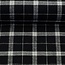 De Stoffenkamer Soft cotton Flanel checks - black / white
