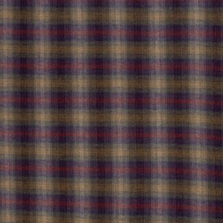 De Stoffenkamer Soft cotton Flanel checks - fall tones