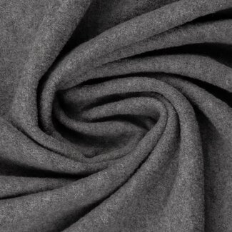 Gekookte wol lichtgrijs melange