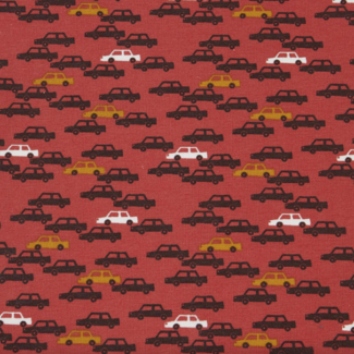 Tricot oeko-tex - red little cars