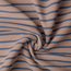 Tricot oeko-tex - horizontal stripes cassonade/indigo