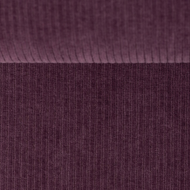 De Stoffenkamer Stretchy Ribfluweel jersey Met Brede Ribbel Purple