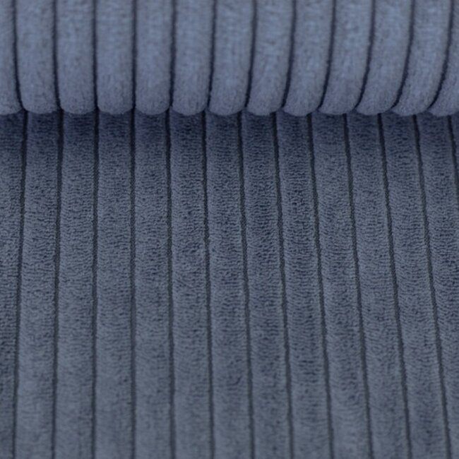Wide Heavy Corduroy deco - midblue