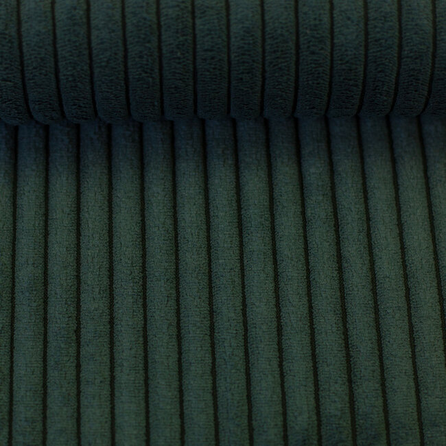 Wide Heavy Corduroy deco - dark green