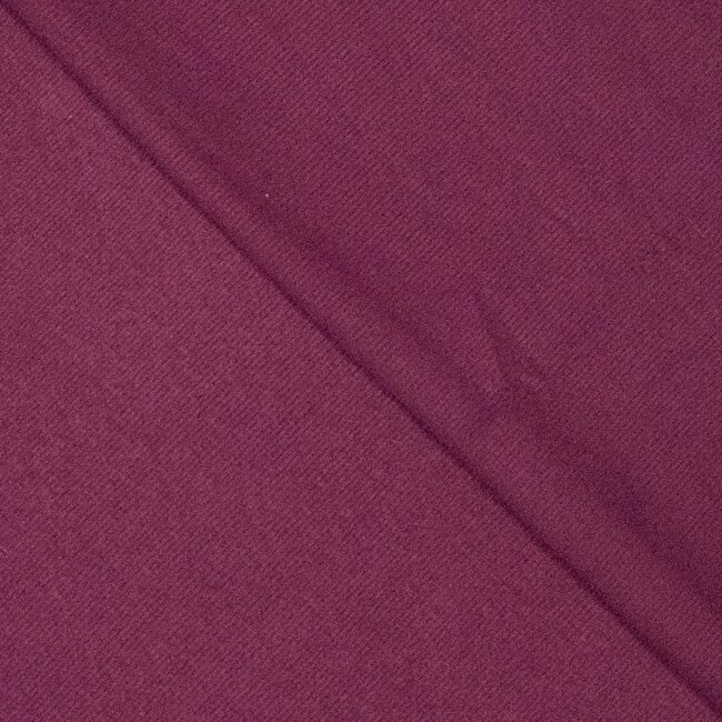Double Brushed Rib tricot -  plum