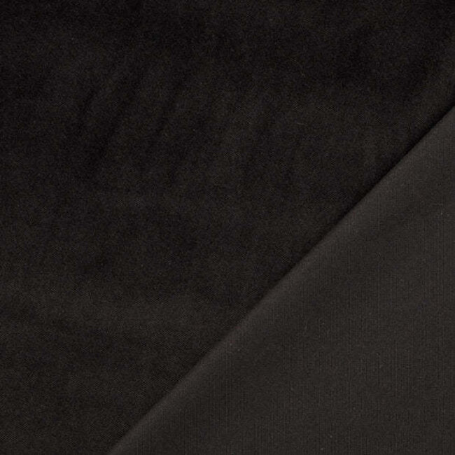 Velours Velvet cotton pantalon -  Black