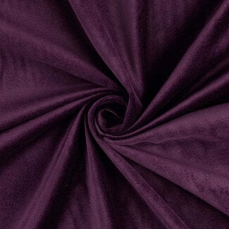 Velours Velvet cotton pantalon -  Aubergine