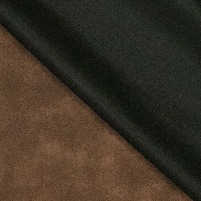 De Stoffenkamer Faux-Leather vegan washed - chocolate brown