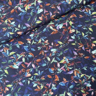 Viscose blouse bright fall leaves