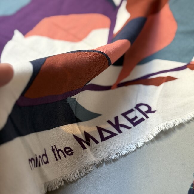 MeterMeter Crêpe ecovero viscose Blouse leaves multi