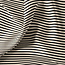 Tricot oeko-tex - horizontal stripes mini ecru/black