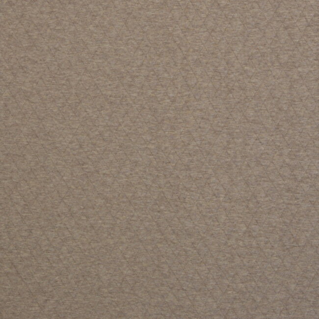 De Stoffenkamer Quilt warme sweaterstof melange dark sand